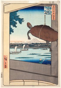 Puente Mannen, Fukagawa, de la serie Cien vistas famosas de Edo